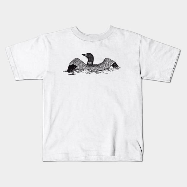 Loon Kids T-Shirt by Kirsty Topps